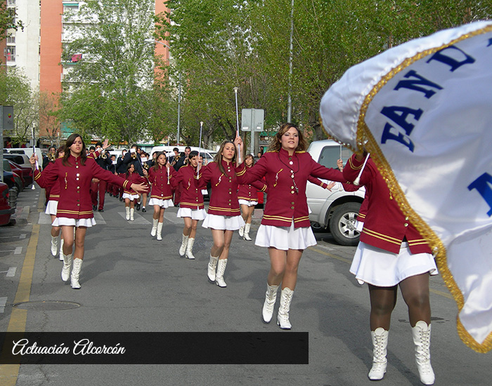 actuacion alcorcón banda majorettees de mostoles